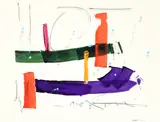 Gregory Kavalec, Untitled Abstraction, circa 1970, acrylic and mixed media on paper