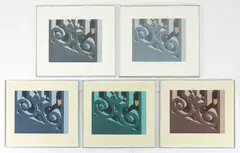 Hugh Michael Kepets, Grant Ave. I, II, III, IV, V, 1983, five aquatints printed in colors, 16 x 22 inches, each, pencil