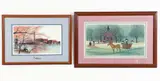 Pair of offset lithographs: Allegheny Heritage by Patricia Buckley Moss, 1991, pencil, offered Aug 2025