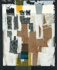 Seong Moy, Variation for Court of Dragon, mid 1960s, mixed media print