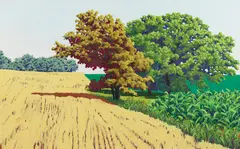 Study for Oasis by Roger Laux Nelson, 1982, oil on paper, offered Aug 2025