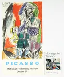 Pablo Picasso, Picasso poster for joint exhibition by Marlborough–Saidenberg Galleries, New York, 1971, offset, lithograph, printed in Switzerland