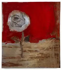 Robert Robinson, Rose, 2005, acrylic on etched steel