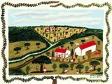 William H. West, Vacation On The Farm, 1974, oil on canvasboard
