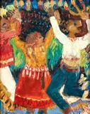 Rita Miramontes, Celebration in the Garden, 1991, oil on canvas