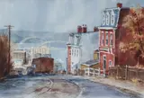 Cynthia Cooley, Hill District, 1983, watercolor