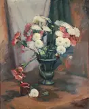 Sue Saniel Elkind, Still Life with Flowers, January, 1958, oil on canvas