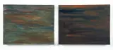 Jane Haskell, pair from Night Sky Series #12 and #16, 2009, oil on canvas, both