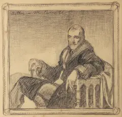 Malcolm Parcell, Father, pencil on paper