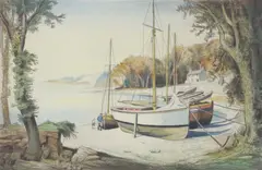 Untitled by Helford River, aquatint and etching, offered Aug 2025