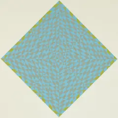 Anni Albers, Do V, 1973, color, screenprint on Fabriano Cottone, pencil