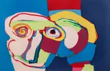 Karel Appel, Dream Colored Head, 1970, color