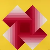 Herbert Bayer, Two Warped Corners, 1973, screenprint, pencil