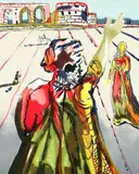 The Poet Advises the Maiden, 1979, color by Salvador Dalí, lithograph on Japon handmade paper, offered Jun 2025