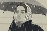 Alex Katz, Gray Umbrella, 1979-1980, color, lithograph on Arches paper