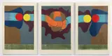 George Nama, Montauk Series #1 - Triptych, 1975, collagraph, serigraph and stencil