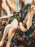 Philip Pearlstein, Two Models in Omaha, 1981, color