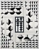 Yoshio Sekine, Abacus # 356, 1974, oil on canvas