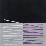 Jesús Rafael Soto, Untitled B, Variation in Black and Purple, 1970, embossing with, etching