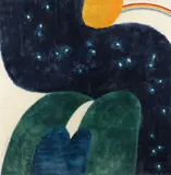 Carol Summers, Nightfall, 1975, color, woodcut, pencil