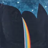 Carol Summers, Rainbow Falls at Night, 1974, color, woodcut, pencil