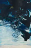 Zao Wou-ki, Without Title, 1970, etching and aquatint printed in seven colors, pencil