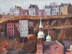 Ray G. Ellis, St. Nicholas Croatian Catholic Church, Troy Hill neighborhood, Pittsburgh, 1983, oil on canvas