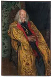 Stephen Hankin, Ecclesiastical Portrait of James van Trump, 1977, oil on canvas