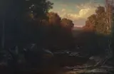 George Hetzel, Riverside Campsite at Sunset