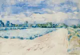 Carl Sprinchorn, Coastal Landscape, watercolor on paper