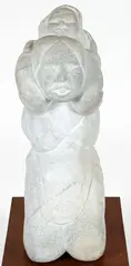 Osuitok Ipeelee, Mother and Child, c.1976, dolomite, marble sculpture