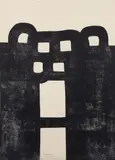 Eduardo Chillida, Gurutze Gorria I, 1984, lithograph on Arches wove paper