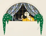 Erté, (Russian-born French Artist, 1892-1990), La Toilette, 1980, serigraph on paper