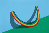 Patrick Hughes, Rest of the Rainbow, 1981, screenprint on BFK Rives wove paper