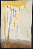 Anselm Kiefer, Untitled Work on Paper - Pittsburgh Electric Pole and Hillside, Ravine Street, 1984-85