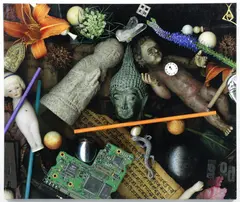 Steve Mendelson, Time Flys, Found Object Assemblage, digital color, photograph on canvas