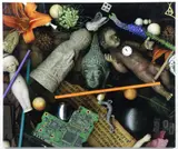 Steve Mendelson, Time Flys, Found Object Assemblage, digital color, photograph on canvas