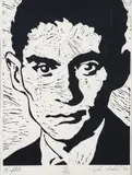 John Sokol, Franz Kafka, 1984, screenprint on wove paper