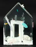 Therman Statom, Glass House [ADABI 840621], painted glass, ceramic