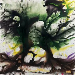Good Address in the Geography of the Mind by Richard Bancroft Beaman, 1974, acrylic on canvas, offered Apr 2025