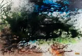 Richard Bancroft Beaman, Tongued with Fire, 1972, acrylic on canvas