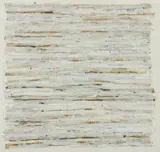 Zigi Ben-Haim, Composition, 1977, mixed media with newsprint on paper, pencil