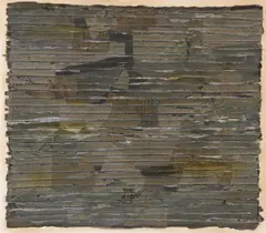 Composition by Zigi Ben-Haim, 1978, mixed media on paper, pencil, offered Apr 2025