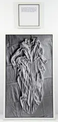 Autobiographical Stories, Wedding Dress: Photo and Text, 1988-89 by Sophie Calle, gelatin silver print and printed text, both mounted to aluminum and, offered Apr 2025