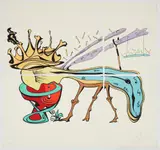 Royal Insect / Metamorphosis, 1974, color by Salvador Dalí, lithograph on 4, offered Apr 2025