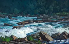Youghiogheny Water by Ron Donoughe, 2001, oil on canvas, offered Apr 2025