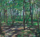Bud Gibbons, Summer Landscape, undated, oil on canvas