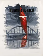 Komar & Melamid, Bayonne, USA, 1990, gouache and mixed media collage on paper, pencil