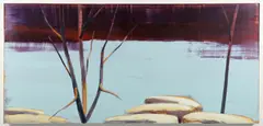 Winter Lake by Stephen Pentak, 1987, oil on canvas, offered Apr 2025