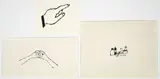 Andy Warhol, Original Blotted Line Drawing of a Pointing Finger for an Ad Campaign, 1952 or, 1953, ink on heavy wove paper